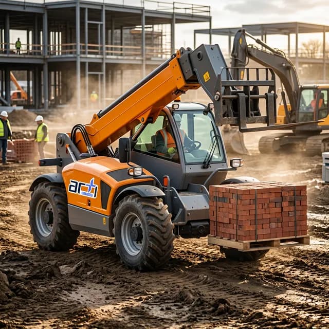 Telehandler (Teleskopik Yükleyici) ile Şantiyelerde Kesintisiz Malzeme Transferi