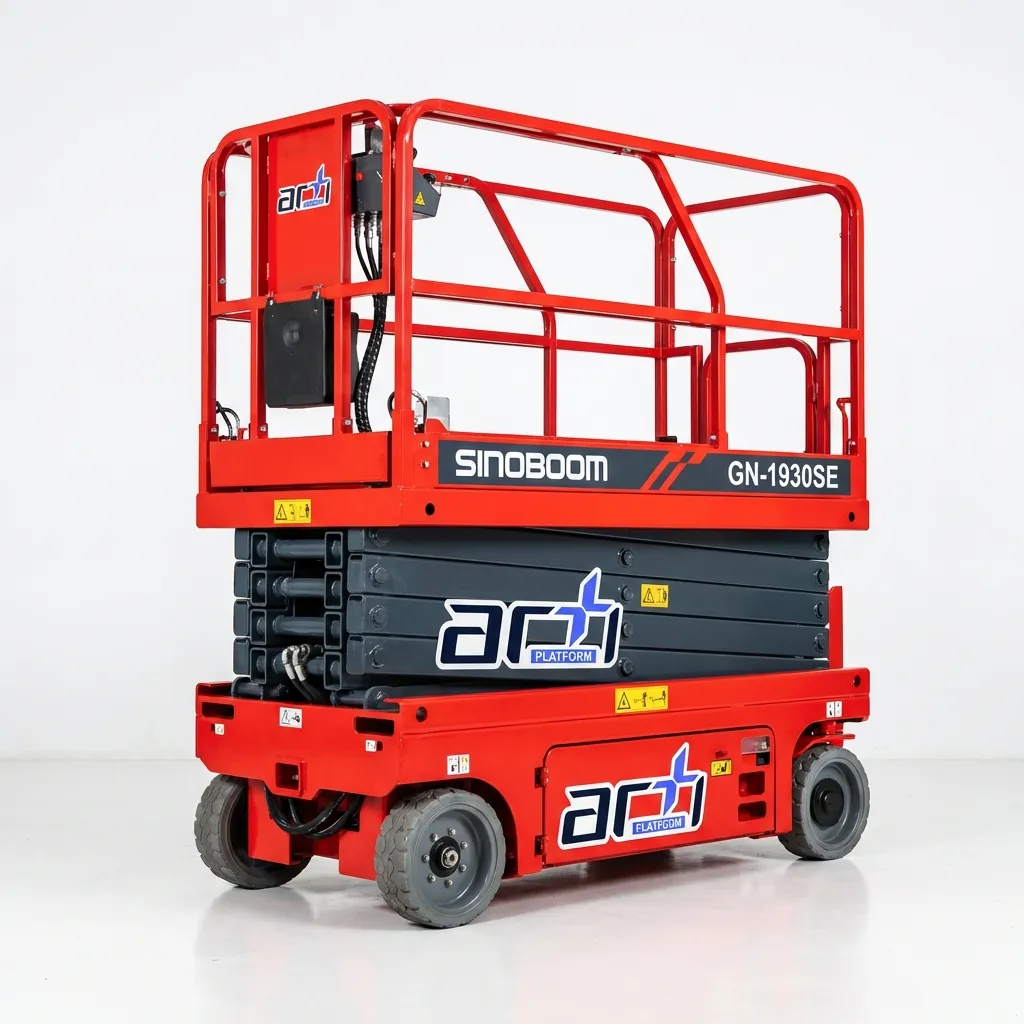 8 Metre Akülü Makaslı Platform Kiralama - Sinoboom 1930SE Artı Platform
